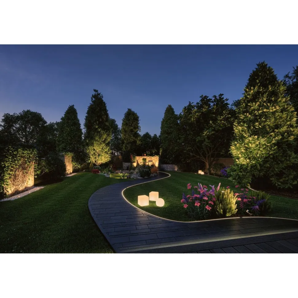 LED-valonauha Paulmann Plug & Shine Smooth, 2m, Smart Home Zigbee 3.0, IP67, RGBW+, valkoinen
