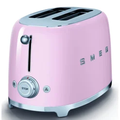 Leivänpaahdin Smeg TSF01PKEU 2-viipaleen vaaleanpunainen