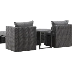 Lepotuolisetti Venture Home Quad harmaa