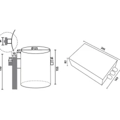 Liesikupu Thermex Super Silent Slider 600mm valkoinen ilmanvaihdon ohjaus/tehostus