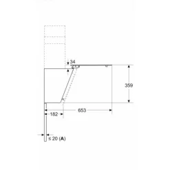 Liesituuletin Bosch Serie 2 DWK85DK60 80cm musta