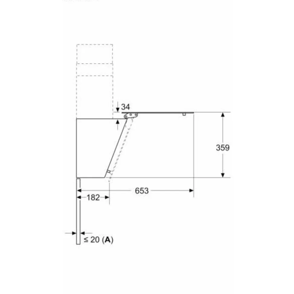 Liesituuletin Bosch Serie 2 DWK85DK60 80cm musta