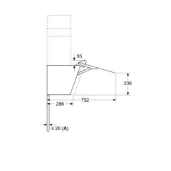 Liesituuletin Bosch Serie 4 DWK87FN60 80cm musta