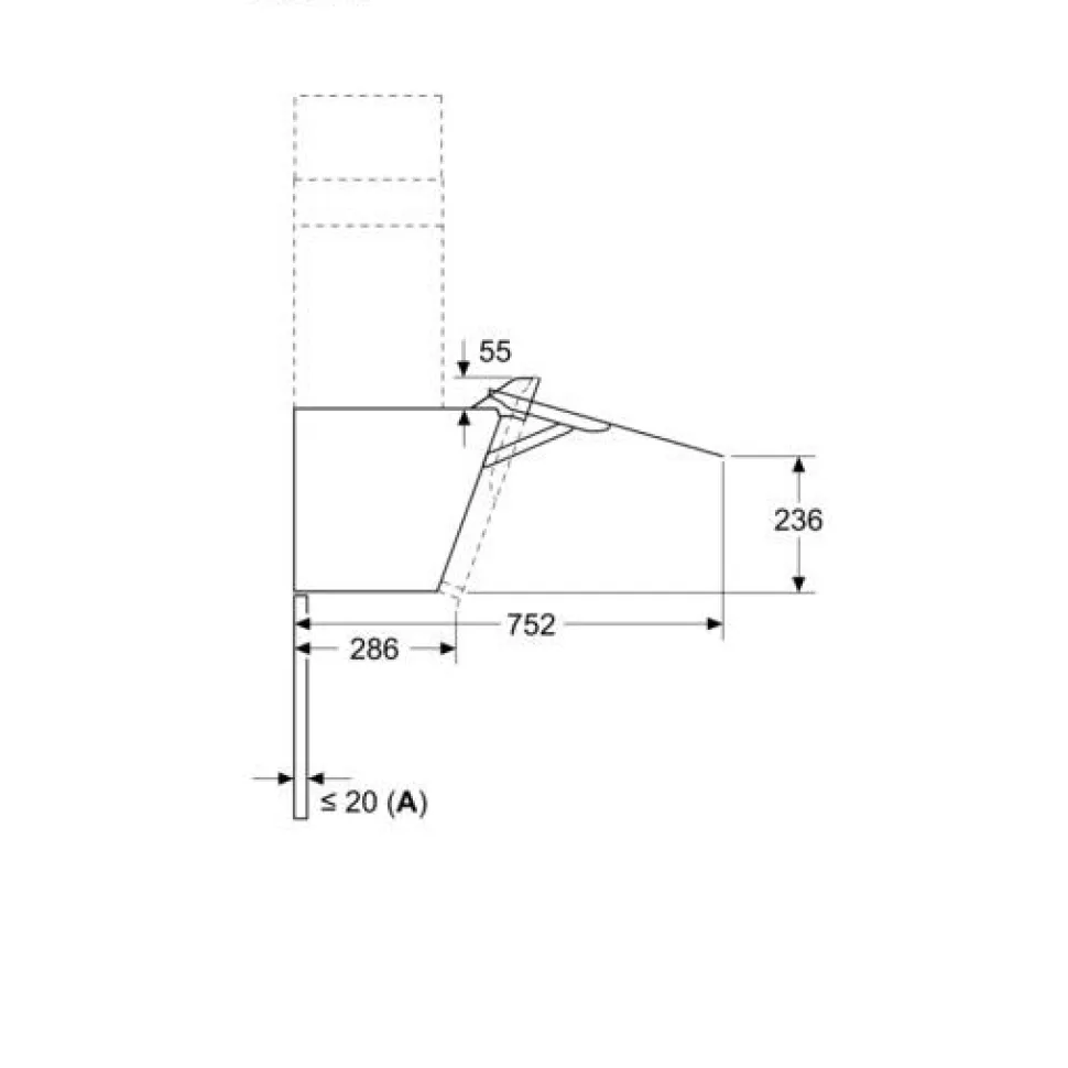 Liesituuletin Bosch Serie 4 DWK87FN60 80cm musta
