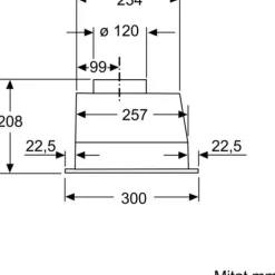 Liesituuletin Bosch Serie 2 DLN53AA70 53cm antrasiitti
