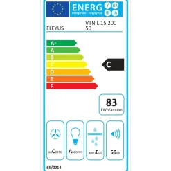 Liesituuletin Eleyus VTN 50BLB 50cm musta