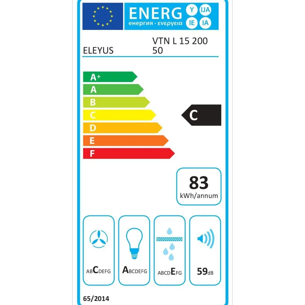 Liesituuletin Eleyus VTN 50BLB 50cm musta