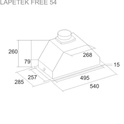 Liesituuletin Lapetek Free 54 kalusteeseen rst