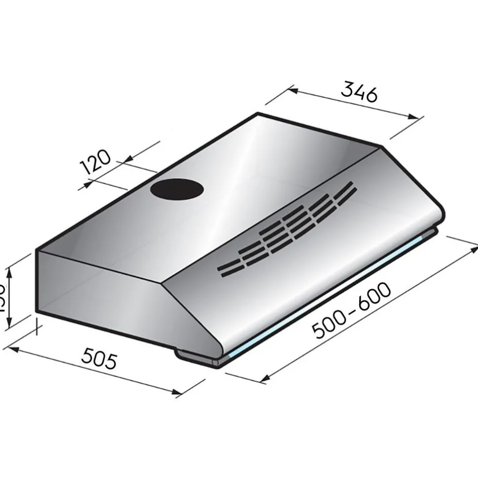 Liesituuletin Savo F-1205-W, 50cm, valkoinen