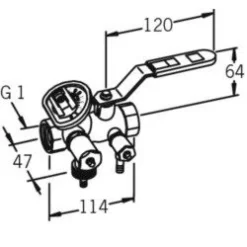 Linjasäätöventtiili Oras 410025 DN25