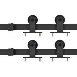 Liukuoven asennussarja 2kpl 200cm teräs musta