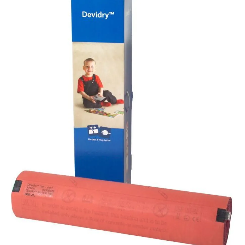 Lämmityselementti Devidry 55, 55W/m², 4m², 187W