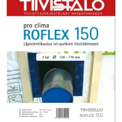 Läpivientikaulus Roflex 150 LVI-putken kaulus 120-170mm putkelle 3 kpl/pkt