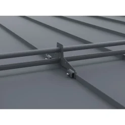 Lumiestepaketti Ruukki Classic, Nordic ja konesaumakatteille, 3m, 2 lumiesteputkea + UniSeam asennussarja, eri värejä