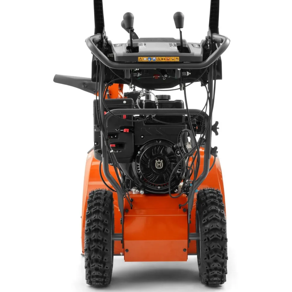 Lumilinko Husqvarna ST 327 sähköstartilla ajovalolla