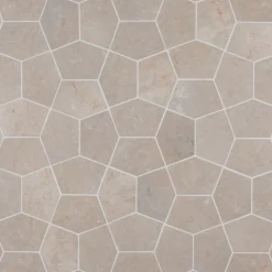 Luonnonkivilaatta Qualitystone Pentagon White, 150x100mm