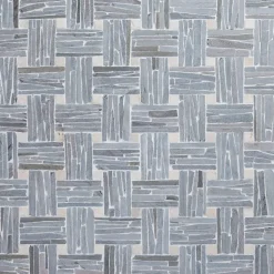 Luonnonkivimosaiikki Qualitystone Parquet, liuskekivi ja marmori verkolla, 300 x 300 mm