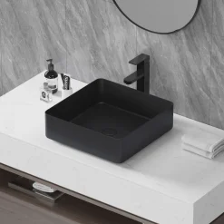 Malja-allas Bathlife Skatt 40, 406x406mm, musta/rst