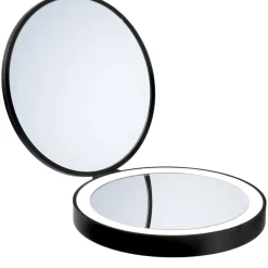 Meikki/matkapeili Smedbo Outline Ø120 mm akkukäyttöisellä valolla 7-kertainen suurennus mattamusta