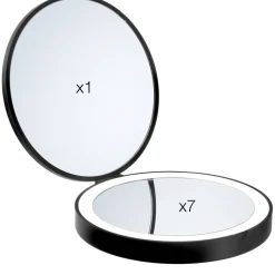 Meikki/matkapeili Smedbo Outline Ø120 mm akkukäyttöisellä valolla 7-kertainen suurennus mattamusta