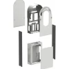 Metallisarja yhden Schneider Electric EVlink Pro AC -latausaseman asennukseen