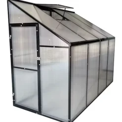 Minikasvihuone Lykke Sundsvall, 241x122x195cm, musta