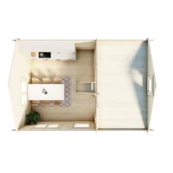 Mökki Luoman Lillevilla 100C-4 Paasvesi 22 m² sis.parven