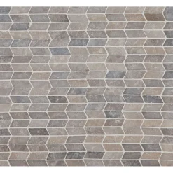 Mosaiikkilaatta Qualitystone Shevron Mini Light Grey, 25x60mm