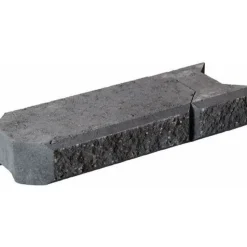 Muurikivi Rudus Aitakivi kansipari 560x200x100 mm sileä musta