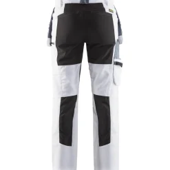 Naisten housut Blåkläder 7910 Stretch valkoinen/musta