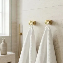Nuppikoukkupari Smedbo Home HV3455, harjattu messinki