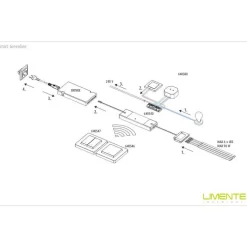 2-osainen kytkin Limente Smart 547 Greenline IP20 valkoinen