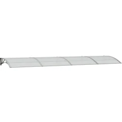 Ovikatos 400x100 cm polykarbonaatti harmaa