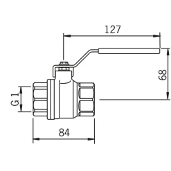 Palloventtiili Oras 400025 MS DN25