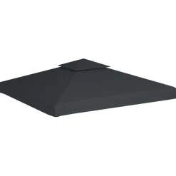Paviljongin kangaskatto 310g/m² tummanharmaa 3x3m