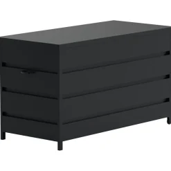 Pehmustelaatikko Venture Home Nisis, 130x60x75cm, musta