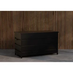 Pehmustelaatikko Venture Home Nisis, 130x60x75cm, musta