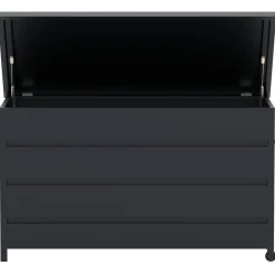Pehmustelaatikko Venture Home Nisis, 130x60x75cm, musta