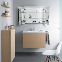 Peilikaappi LED-valaisimella Bathlife Glänsa 800 mm valkoinen