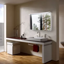 Peilikaappi LED-valaisimella Bathlife Glänsa 1000 mm valkoinen