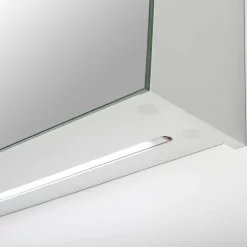 Peilikaappi LED-valaisimella Bathlife Glänsa 1000 mm valkoinen