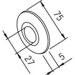 Peitelaippa Oras 102003 27x75 mm kromi