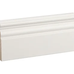 Peitelista/jalkalista Siparila Kumpu 15x92 mm puhtaanvalkoinen