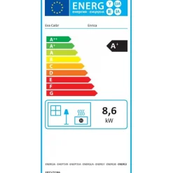 Pellettihella Eva Calòr Enrica 8.6kW, punainen