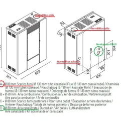 Pellettitakka Eva Calor Denise 9kW, ilmakiertoinen