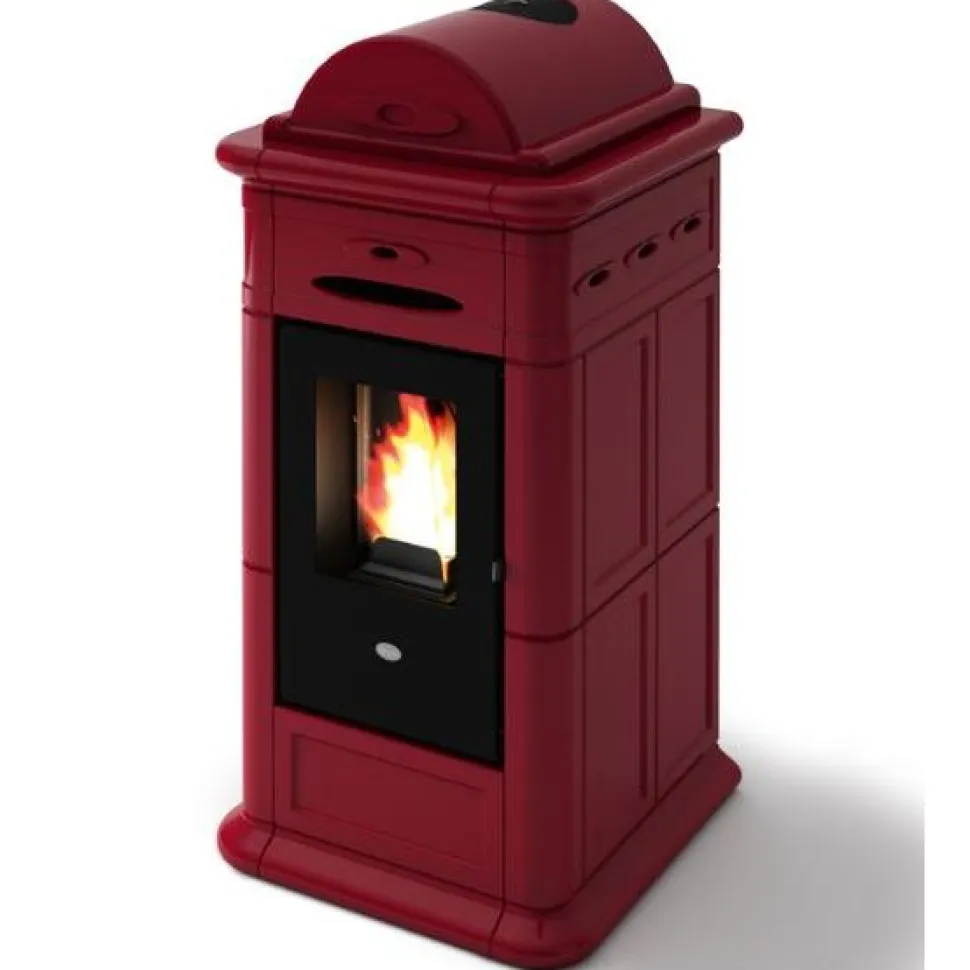 Pellettitakka Eva Calòr Adele 8kW, punainen
