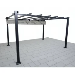 Pergola Baltic Garden Sunset, 3 x 4 m, harmaa