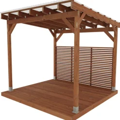 Pergola Miljöökoriste valokatteella, ruskea, eri mittoja