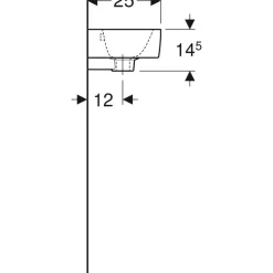 Pesuallas Geberit Renova Plan, 360x145x250mm, valkoinen