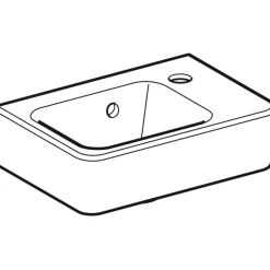 Pesuallas Geberit Renova Plan, 360x145x250mm, valkoinen
